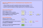 Modélisation empirique d'un rafraichissement par évaporation