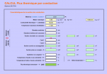 Calcul flux thermique par conduction (mono matériau)